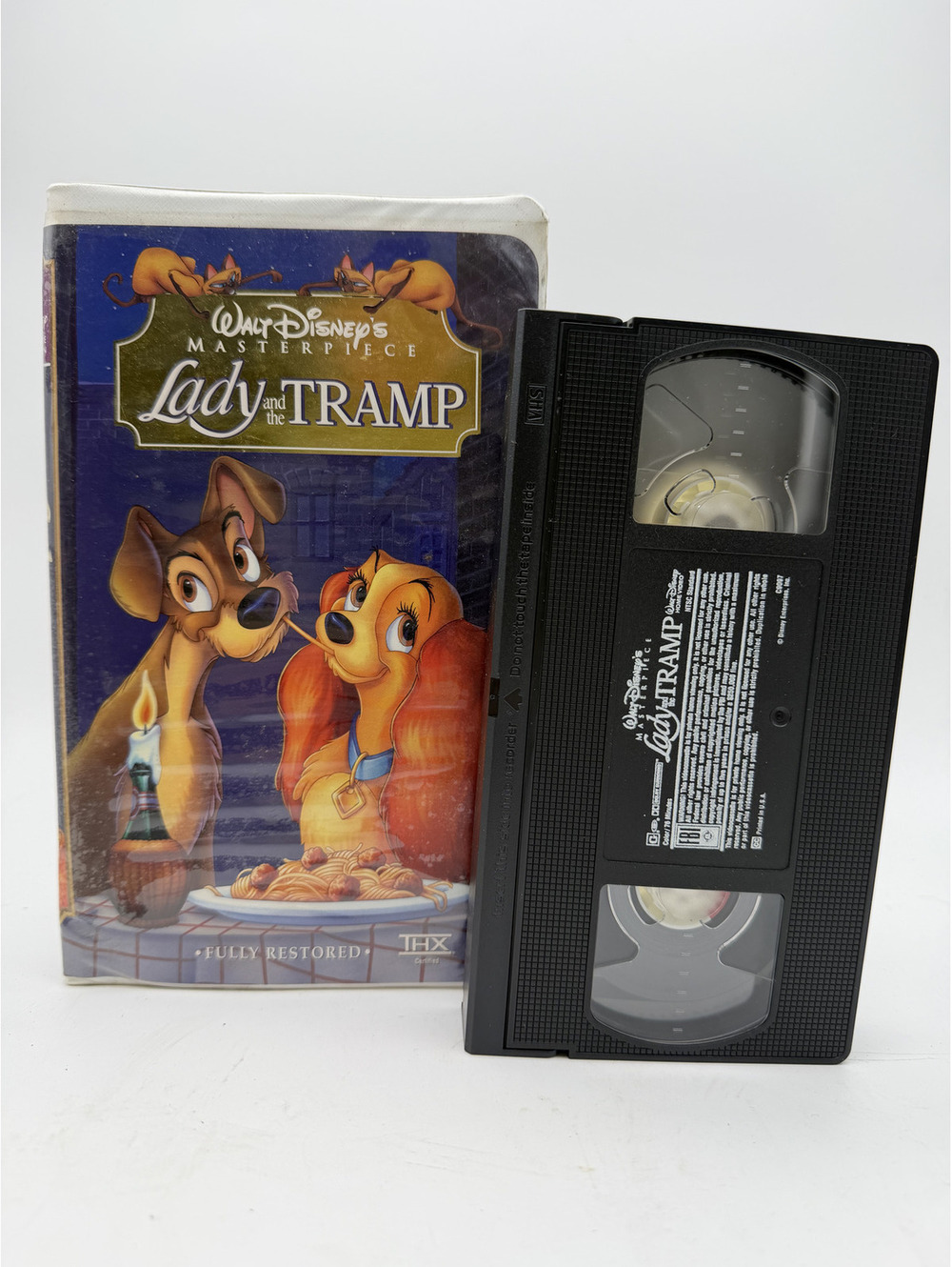Walt Disney's Lady and the Tramp VHS Tape with Case